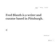 Tablet Screenshot of fredblauth.com